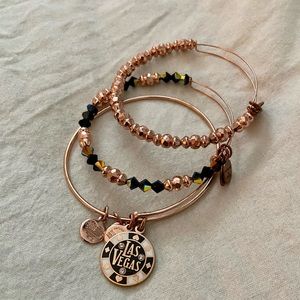 Alex and Ani Las Vegas Poker Chip Set of 3 Bangles